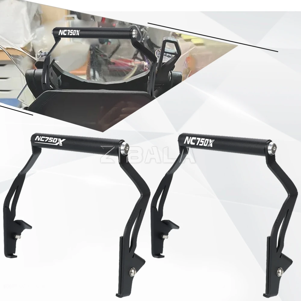 Motorcycle 12MM&22MM Cell Phone Holder Stand Cross Bar Bracket FOR HONDA NC750X NC 750 X 2025 GPS Navigation Support 2026 2027