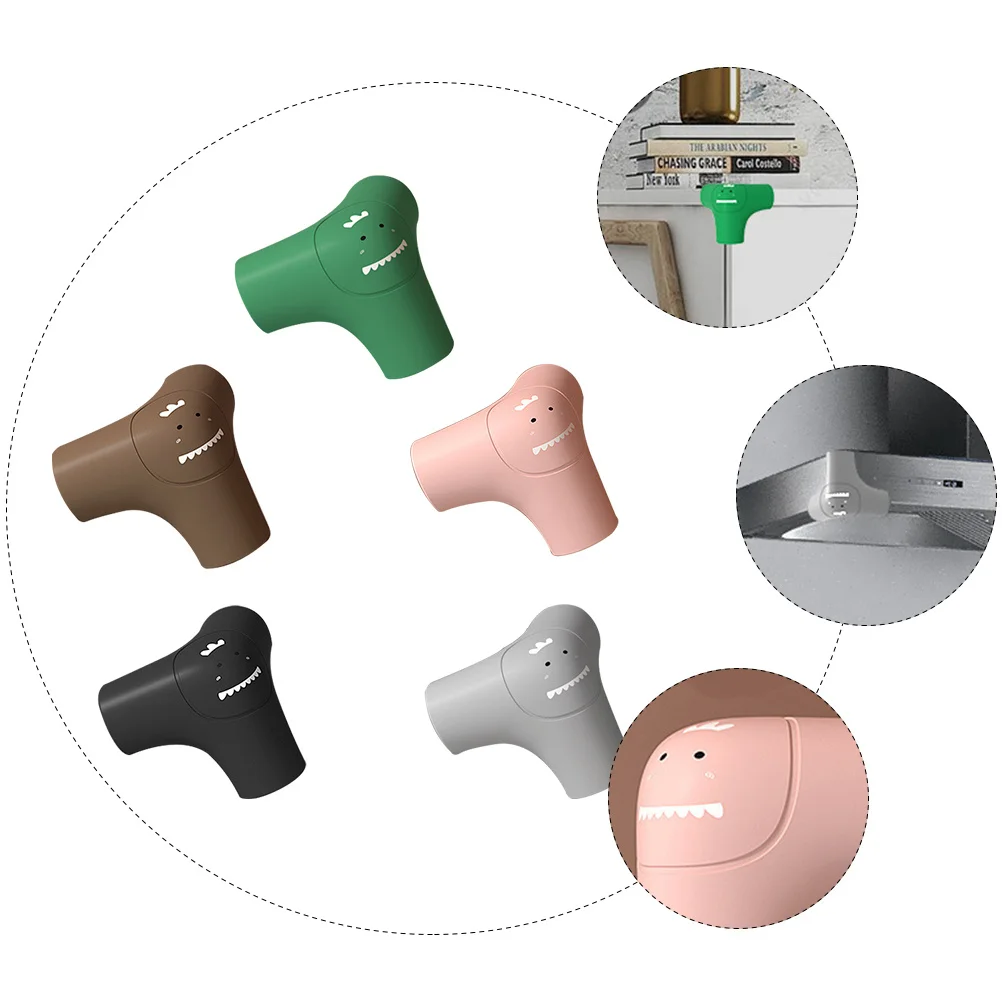 

5Pcs Safety Corner Protectors Silicone Baby Proofing Soft Flexible Anti-Collision Table Guards Cartoon Design Furniture