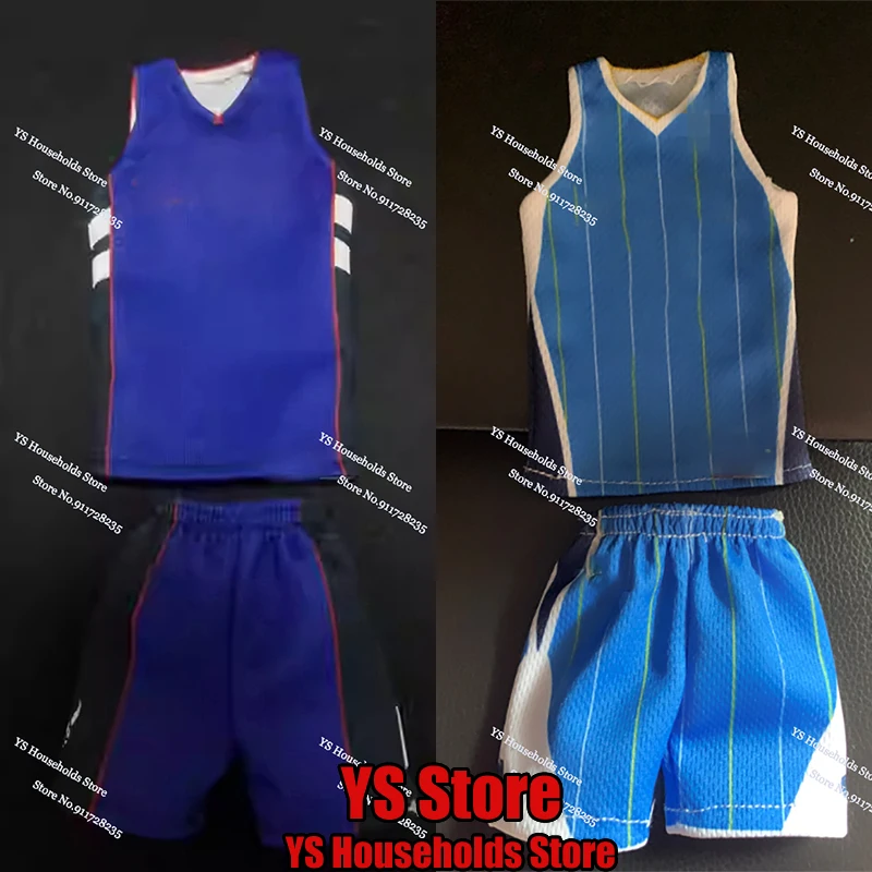 1/6 Basketball Player Mini Jersey Shirts Shorts Accessory for 12