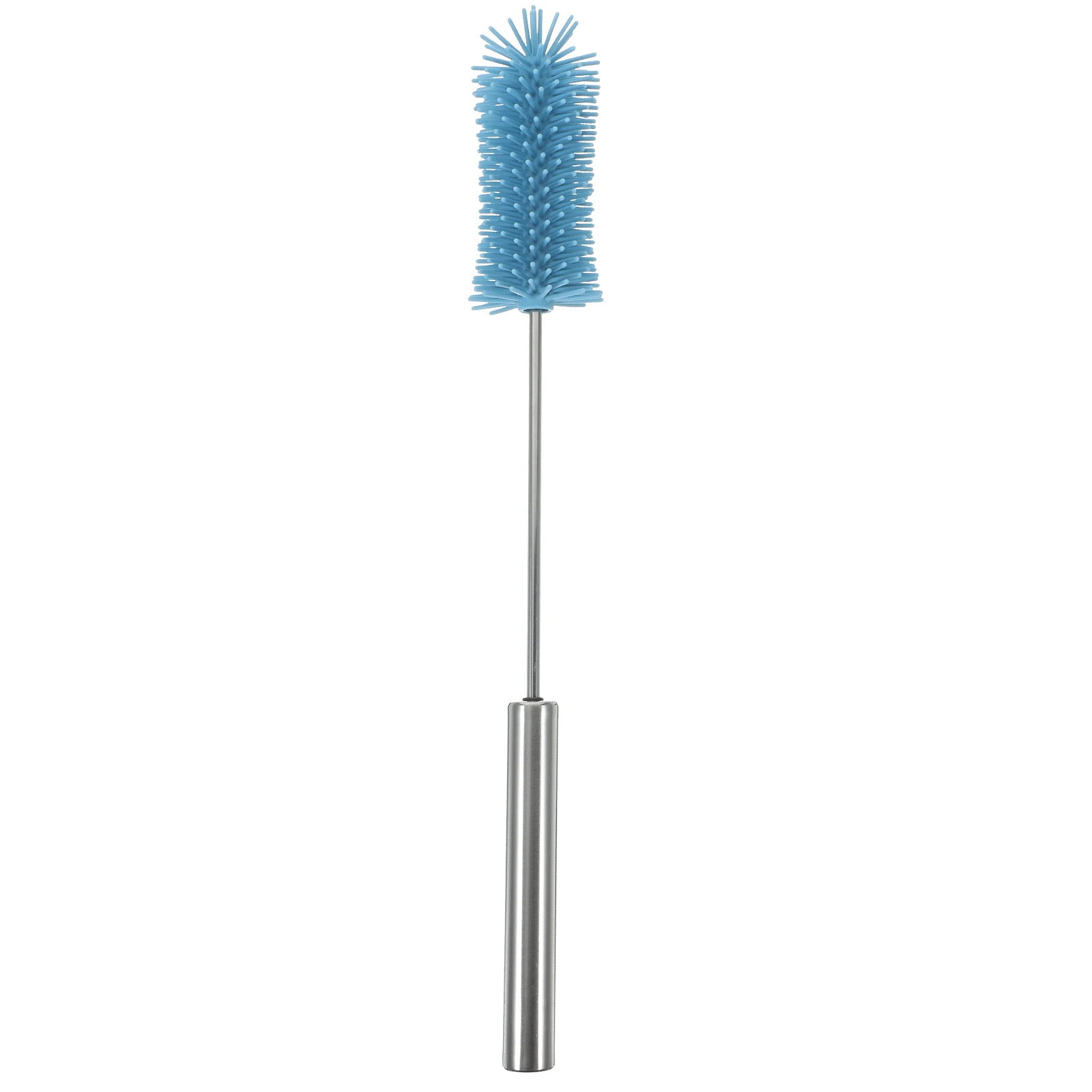 

Cleaning Baby Bottle Brush Cup Brush Long Handle Teapot Scrubber Water Bottle Cleaner Push Type Silica Gel Blue
