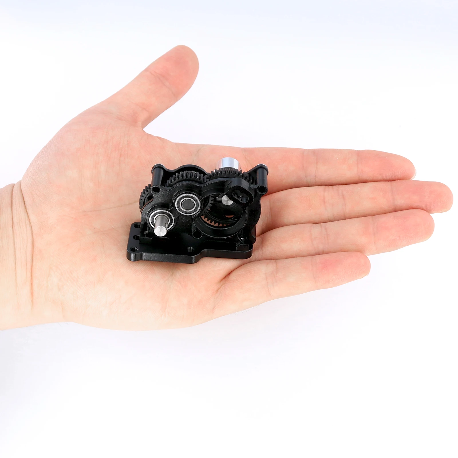 Metal Gearbox 1/10 RC Crawler Car Transmission Left Motor For SCX10 III Capra AR45 LCG Aluminum Alloy Upgrade Parts