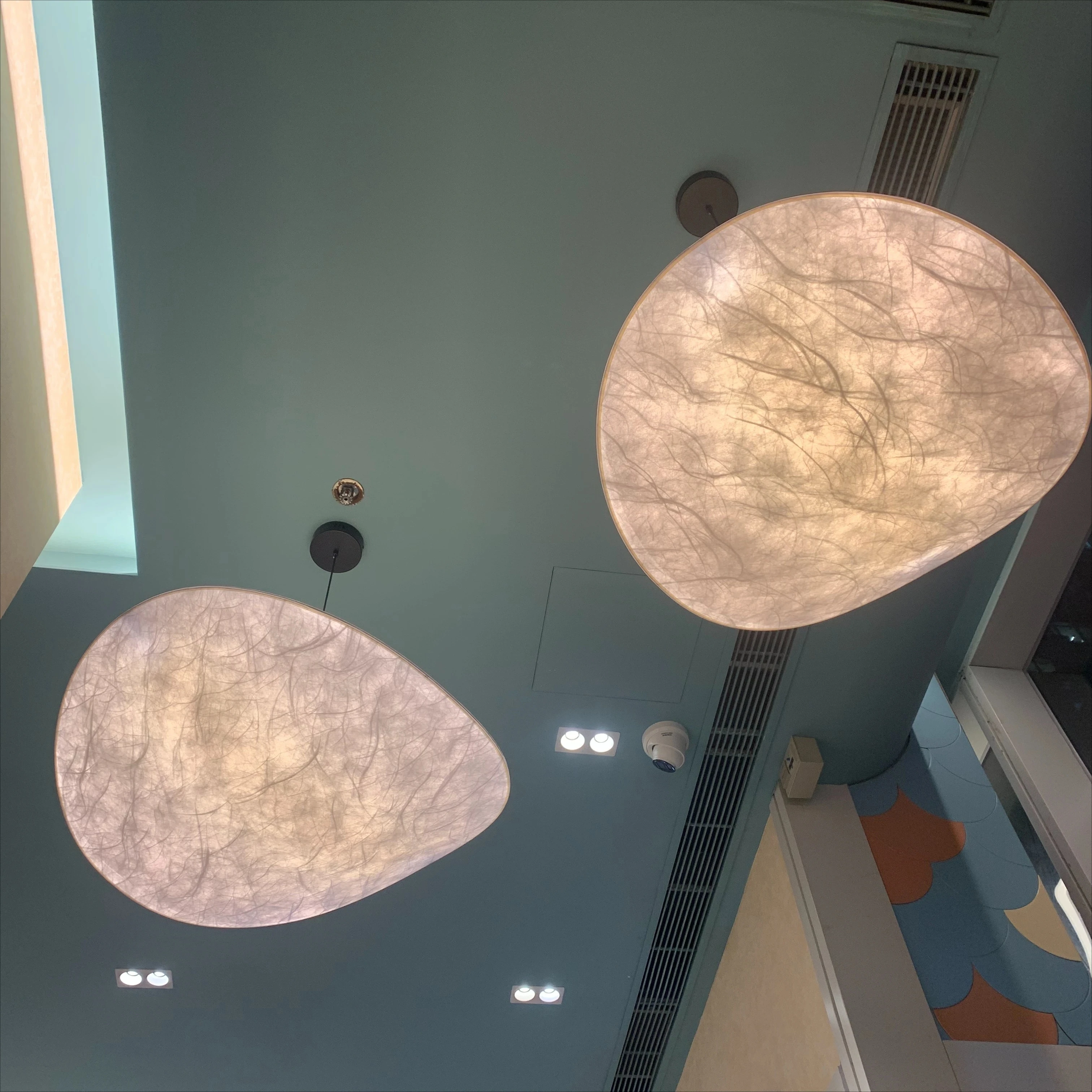 Tuscan Style Pendant Lamp LED Art Silk Chandelier Ceiling for Living Room Home Decor Modern Drop Light Indoor Lighting Fixtures