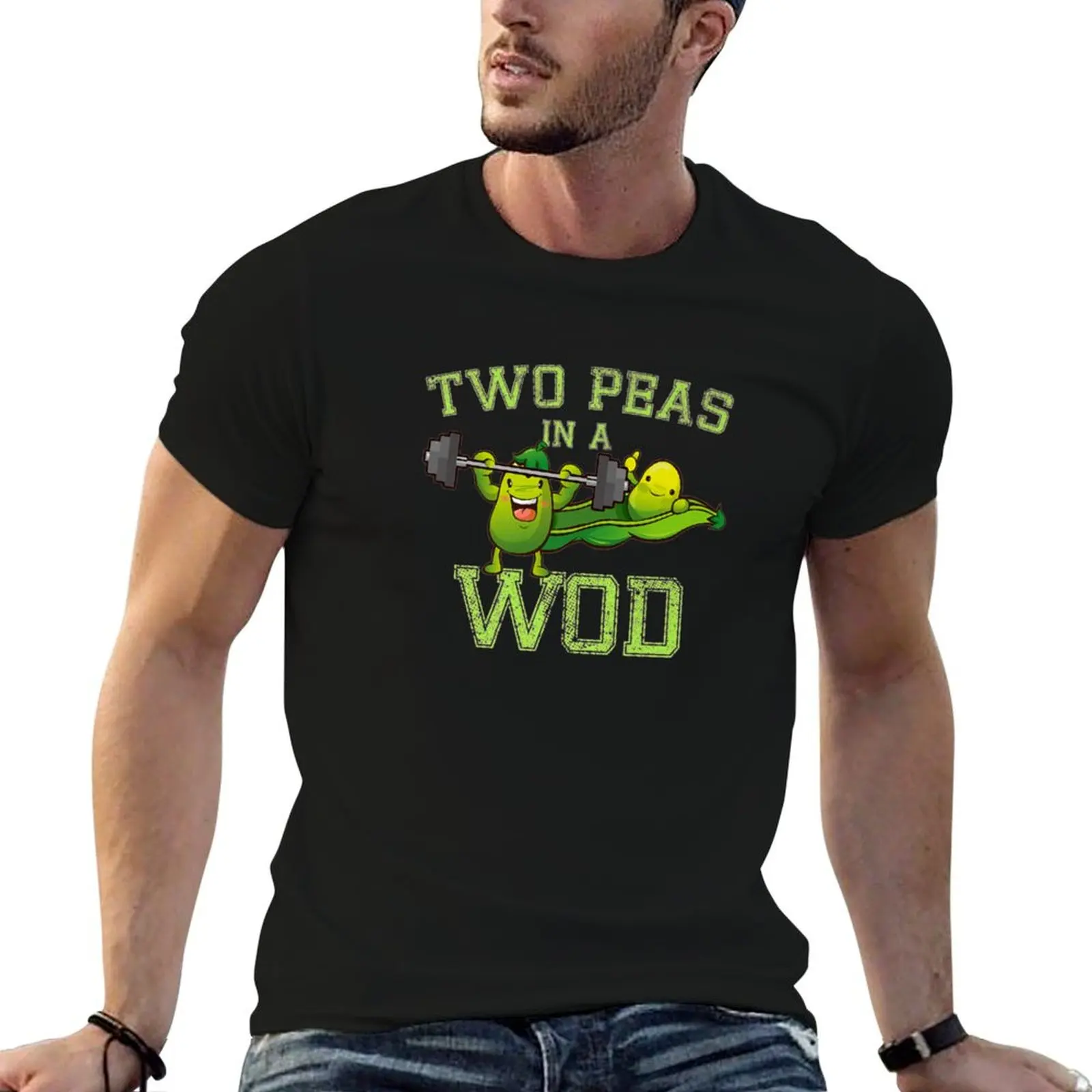 Two Peas in a WOD T-Shirt Gym Exercise Short Sleeve T-Shirt