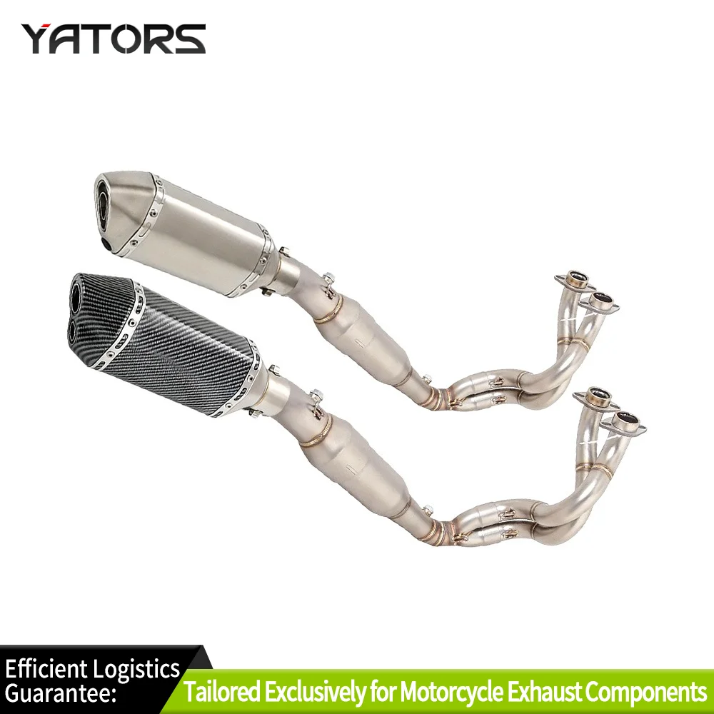 

Exhaust Systems For Kawasaki Ninja 650 Z650 2023-2025 Full Steel Tips Header Pipe Exhausts Pipes