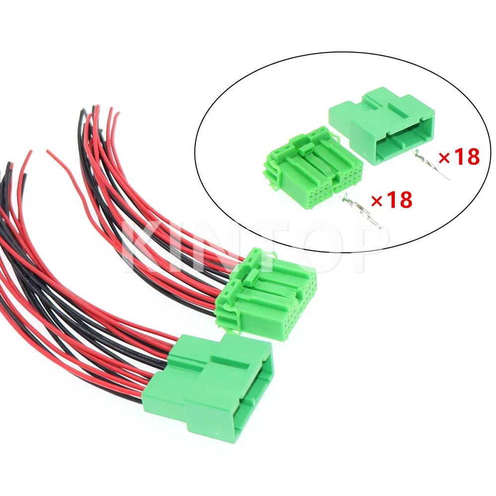 1 Set 18 Pins IL-AG5-18S-D3C1 Car Plug IL-AG5-18P-D3C1 Auto Instrument Electric Modification Socket Accessories AC Assembly