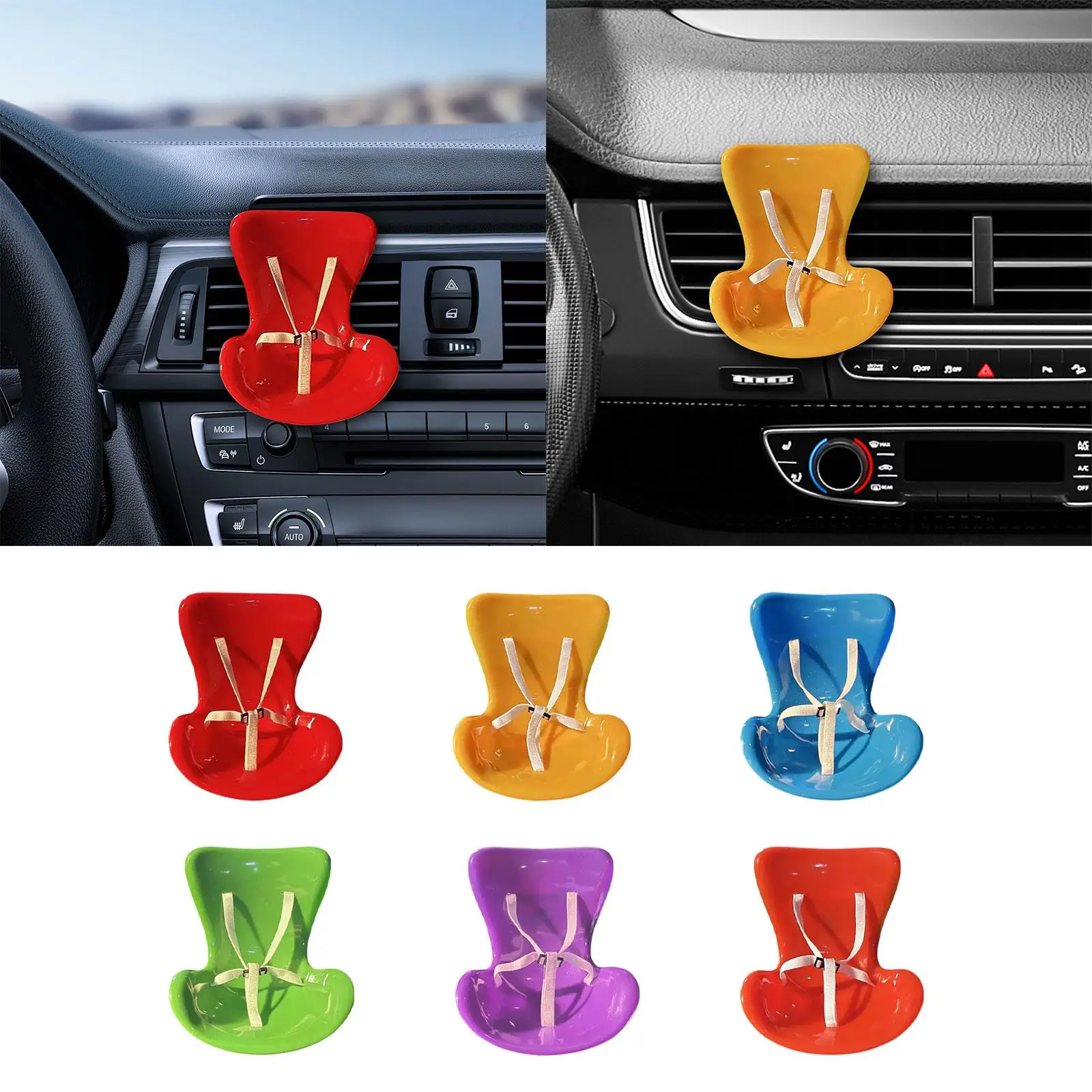 Doll Vehicle Secure Seat Role Playing Educational Toy Figurine Car Decor Doll Car Decoration Car Seat Decor for Dolls Dress up
