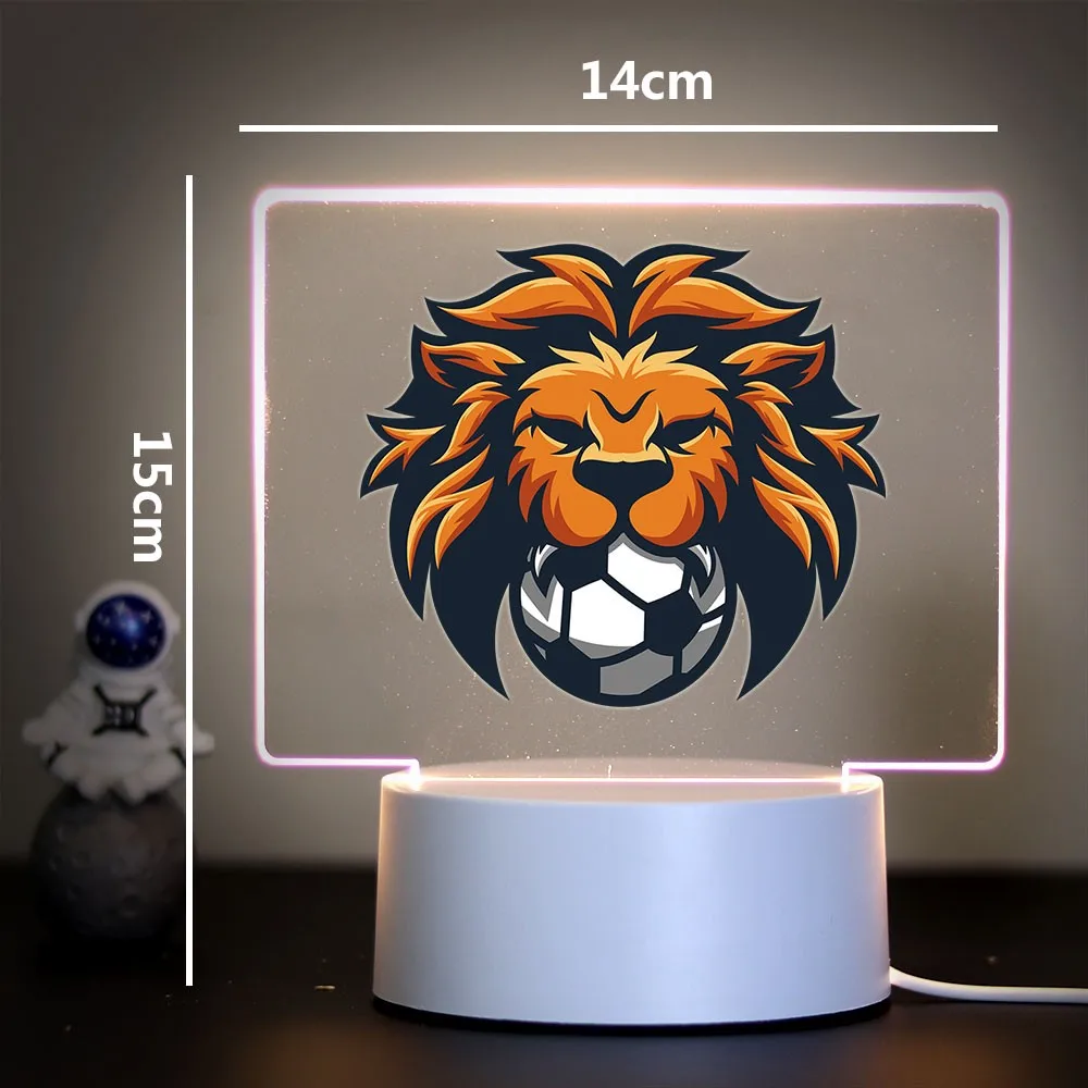 1 pc hot lion Rgb Night Lights Led For Bedroom Night Lights Avatar Mange Room Decor Kid\'S Gift