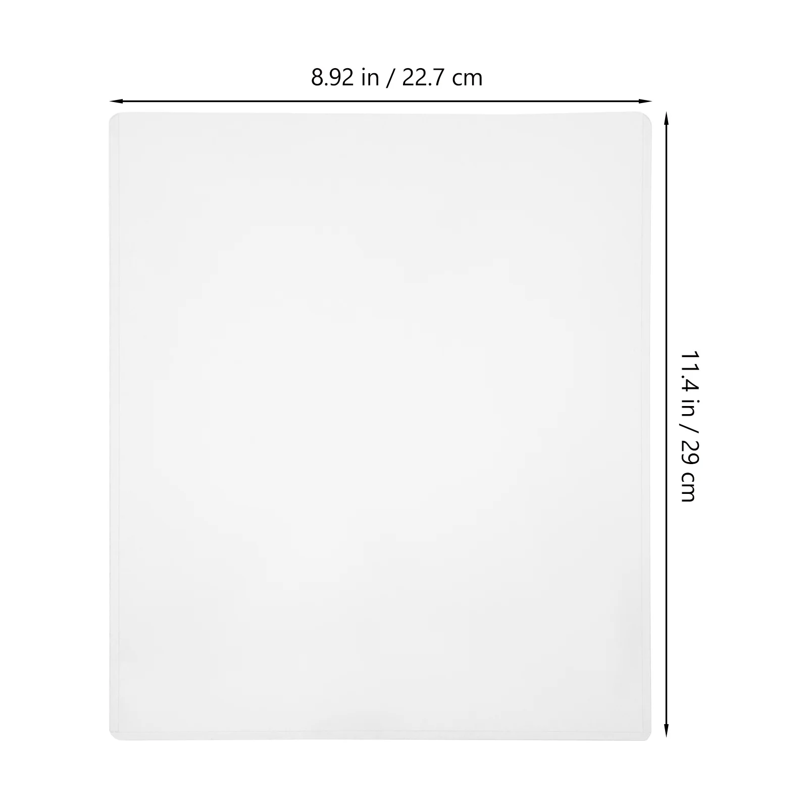 10 pezzi protezioni per foto buste in plastica impermeabili trasparenti trasparenti per foto certificati documenti poster 8,5x11 pollici