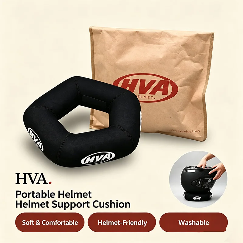 HVA Universal Helmet Support Cushion Portable Anti‑Scratch Donut Ring Pad For Motorcycle Helmet Storage Protection