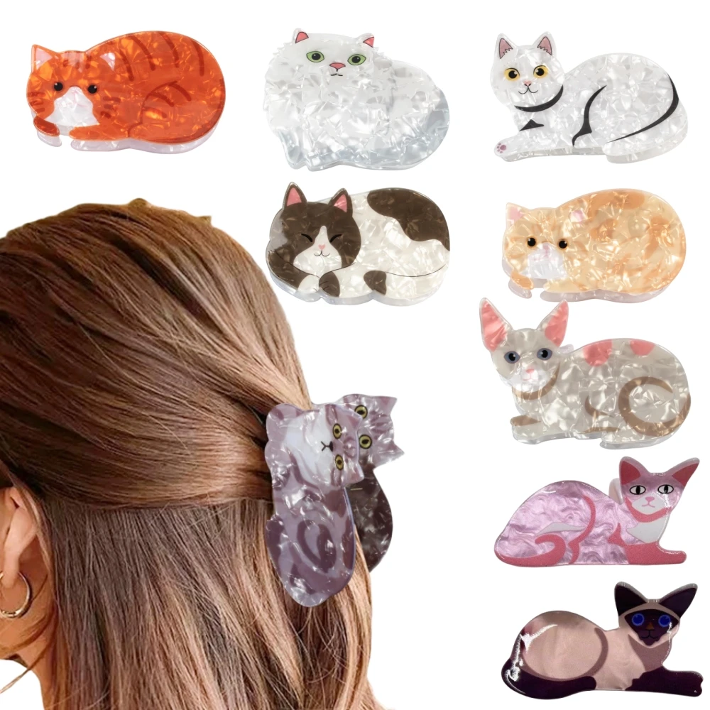 

Kawaii Cat Hairpin Lady Girl Cute Hair Clips Short Long Hair Hairpin for Daughter Lover Girl School Partner Kids Headwear Gift