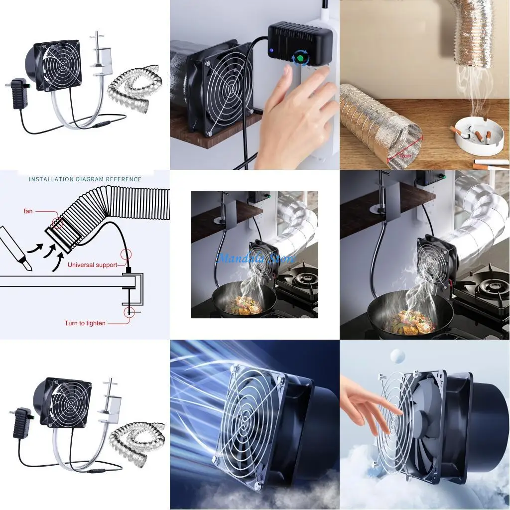 U2JC – extracteurs soudure réglables 12V, avec connexion 12V tuyau pour cuisine