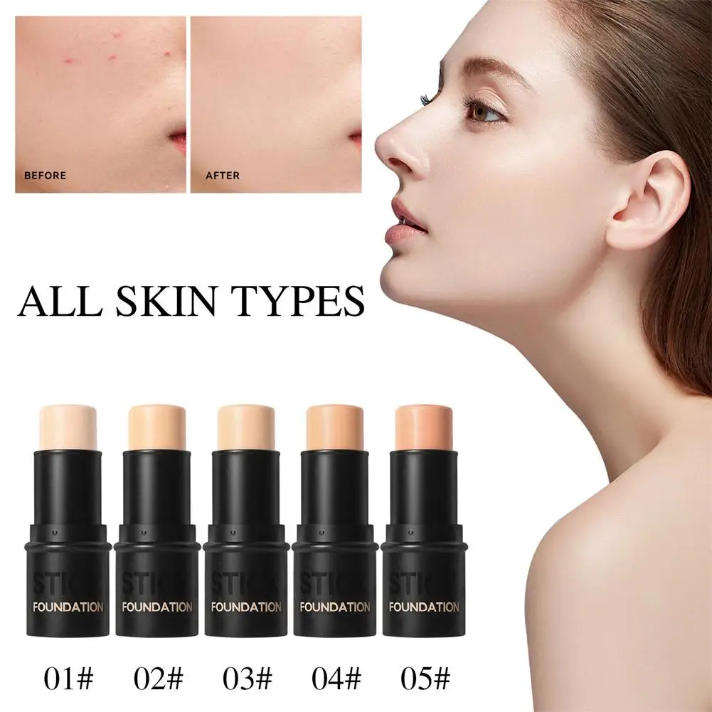 Concealer Foundation Volledige Dekking Gezicht Corrector Verbergen Stok Make-Up Gezicht Donkere Oogcirkel Cosmetica Pen Contour Smet Primer Y2b8