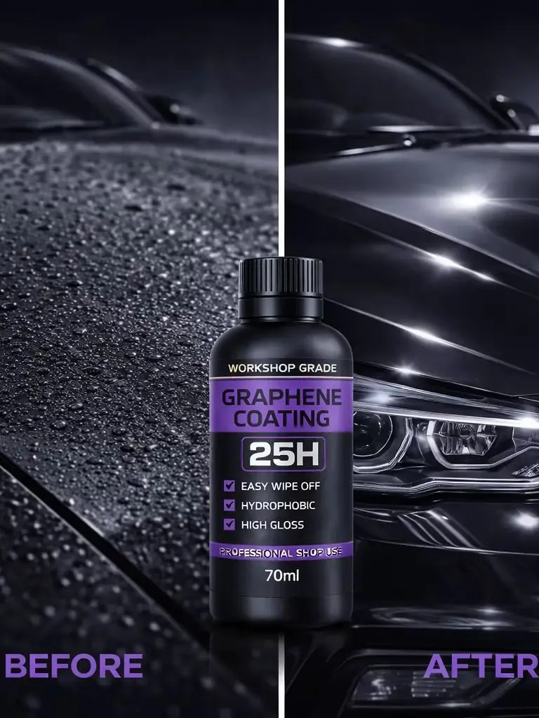 Graphene Ceramic Coating 25H – with Self Healing and UV Track Technology Car Detailing Professionals 10+ Years of Protection