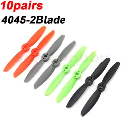 10Pairs LDARC 4045 4inch 4X4.5 2 Blade Four-Axis Self-Tightening CW CCW Propeller 5mm Aperature For Crossing Machine RC DIY