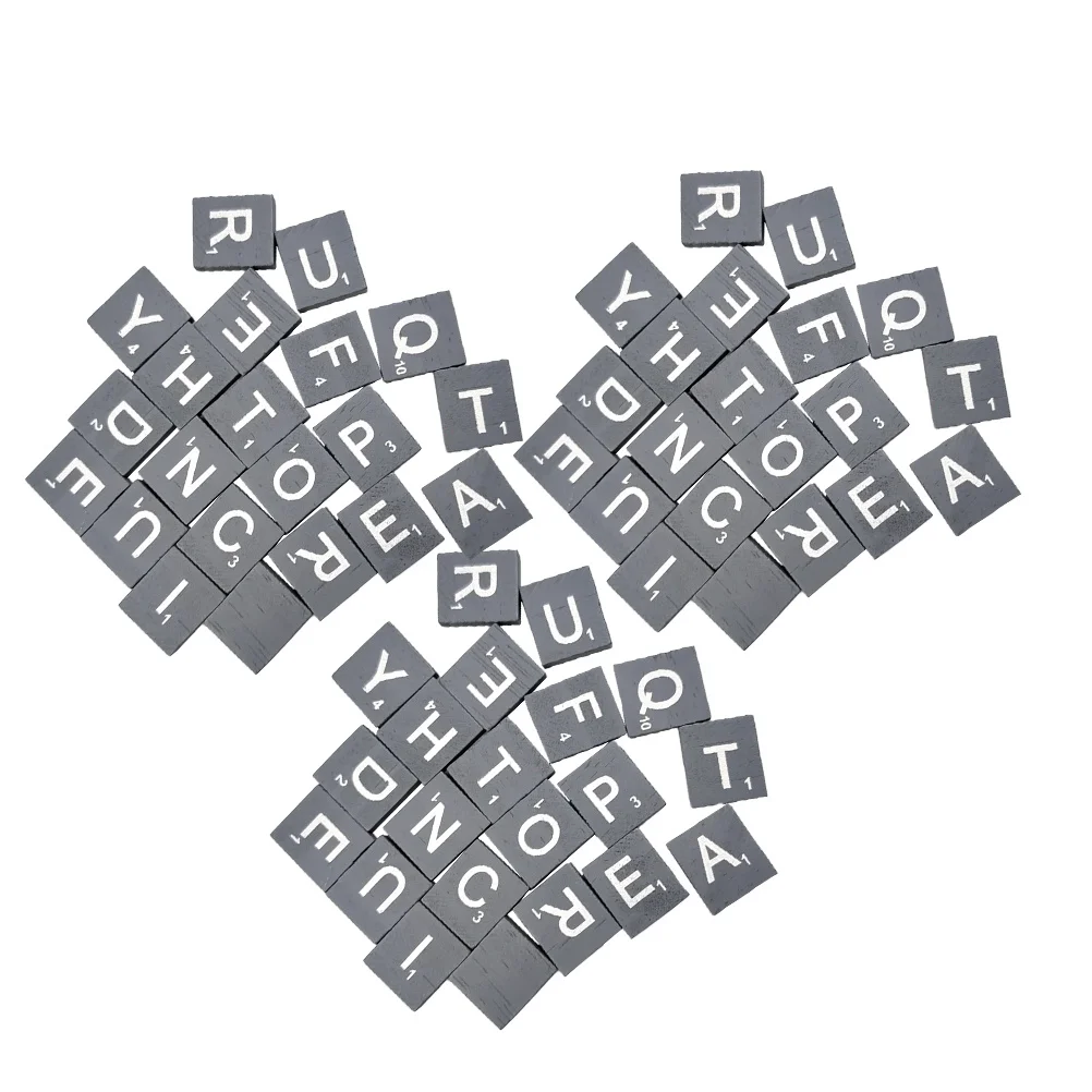 

100Pcs Smooth Wooden Cubes Natural Color DIY Alphabet Kids Crafts Educational Letters Literacy Decor