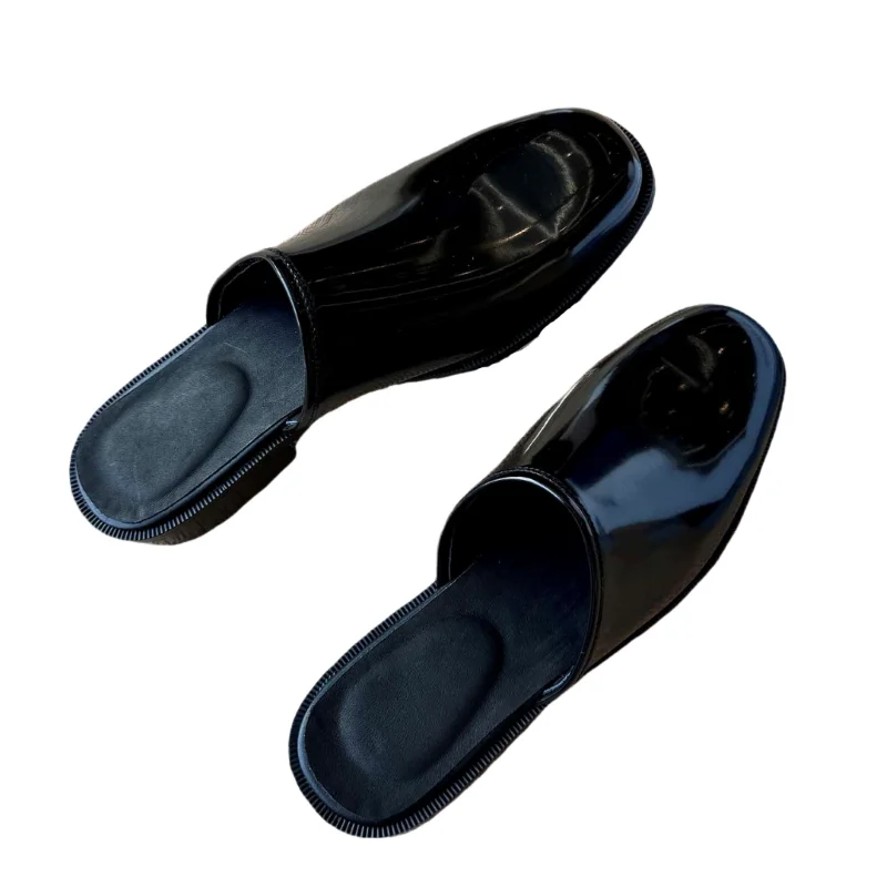 Imported Slit Beads Calf Leather Inner High Street Beautiful and Comfortable Lightweight Outdoor Slippers with Water AG901