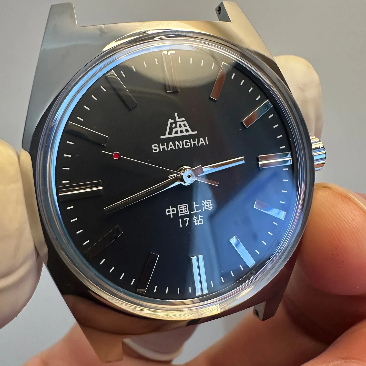 Reloj Shanghai con movimiento mecánico Manual para hombre, 7120, relojes de pulsera mecánicos de negocios simples Retro, 36mm