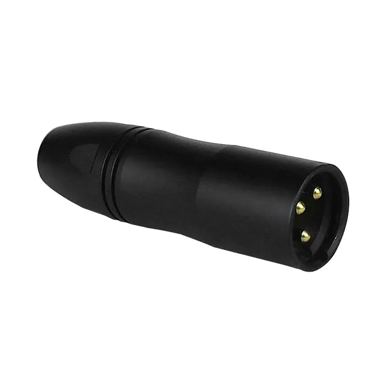 A43M 3.5mm TRS Female Socket to Male XLR Balanced Adapter, Audio Adapter Phantom Power is Converted to 3-5V Plug-in Power