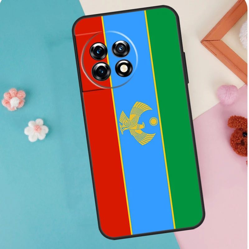 Dagestan Flag Coat Of Arms Case For OnePlus 12 11 9 10 Pro 9RT 10T 10R 12R OnePlus Nord N10 N20 CE 2 3 Lite 2T Coque