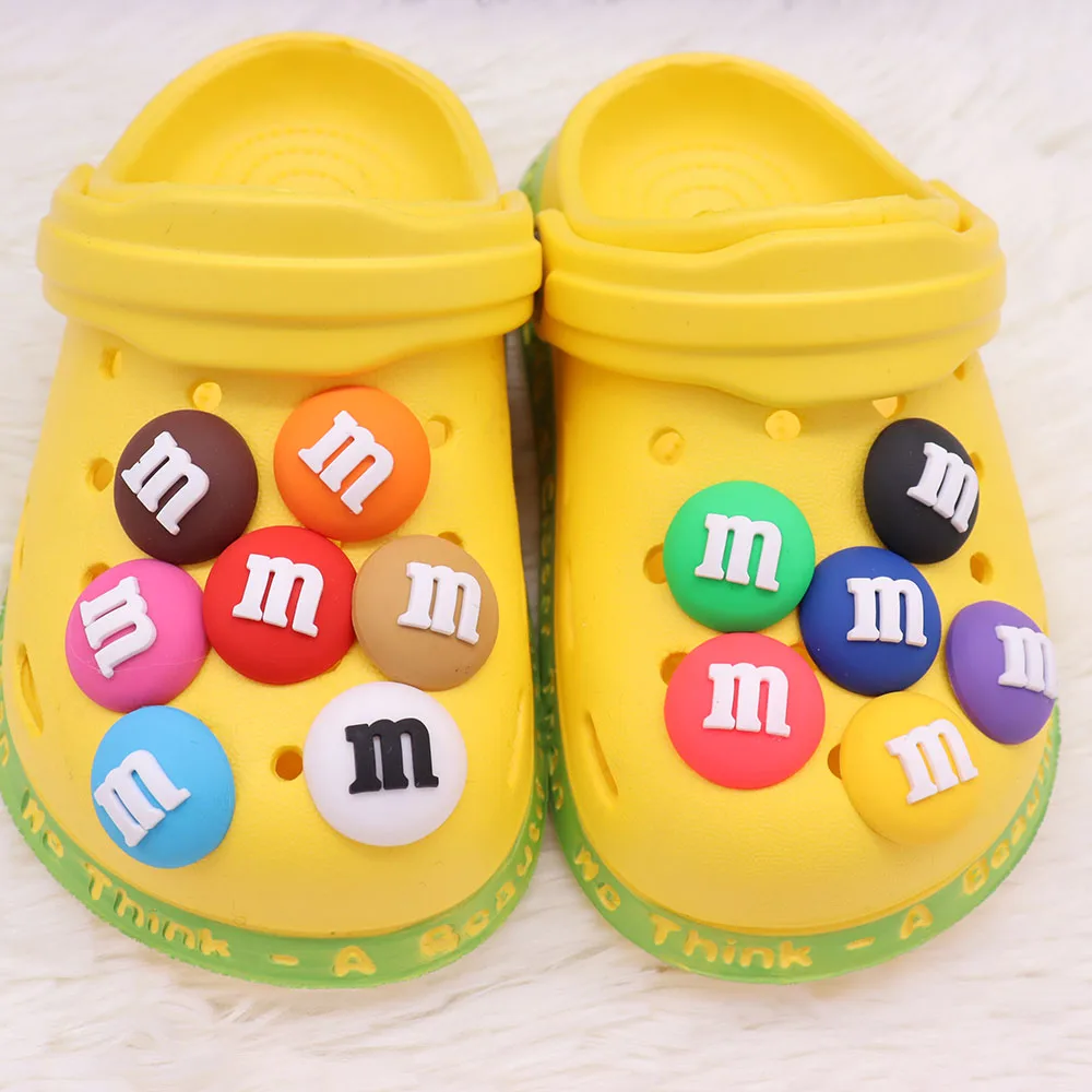 Mix 50 Stuks Pvc Cartoon Food Serie Chocolade Sandalen Schoen Bedels Accessoires Kids Designer Decoratie Diy Rugzak Kid Party Cadeau