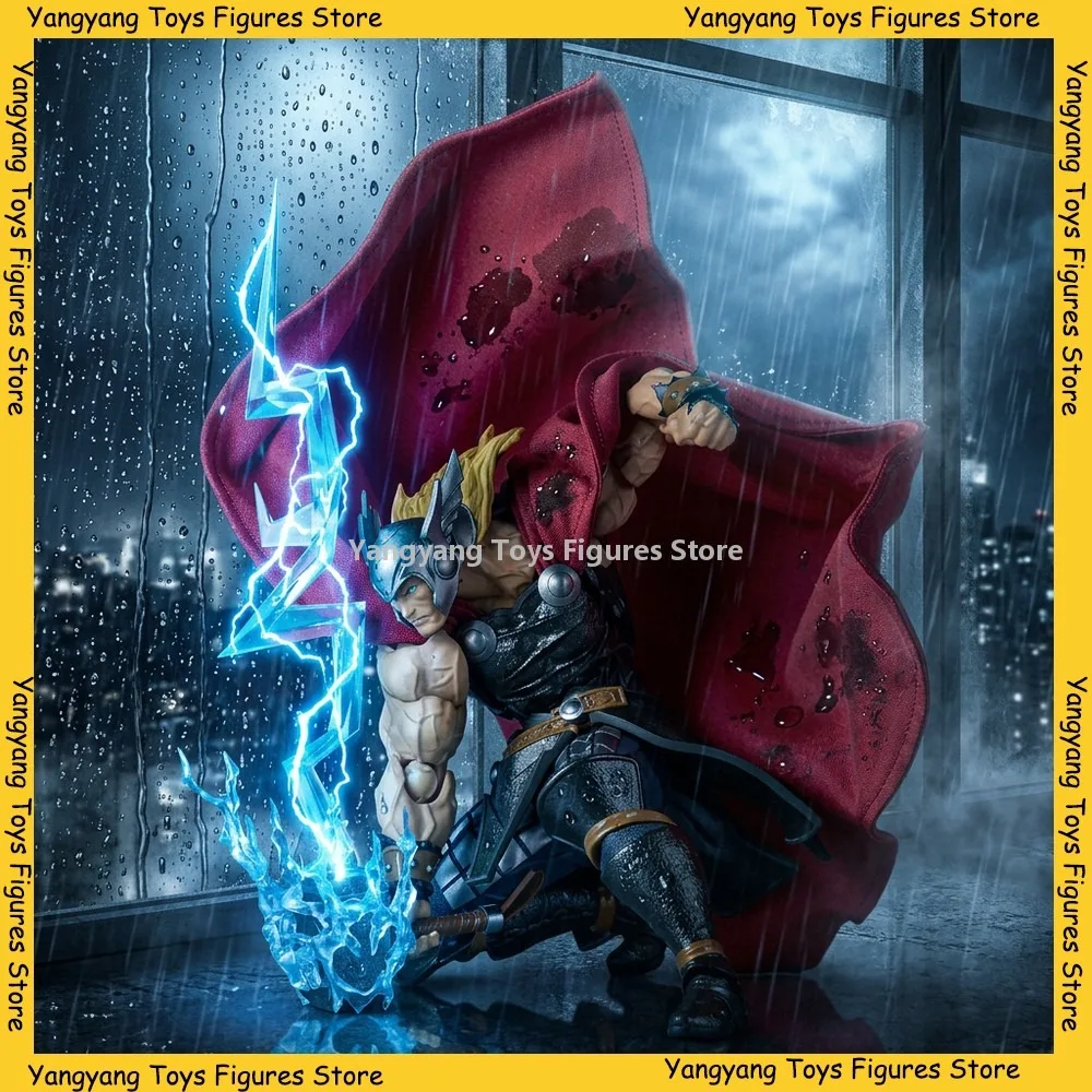 Marvel Anime Action Figure Thor Thunder God New Ac Factory Kaiyodo Amazing Yamaguchi Revoltech Model Toy Gifts