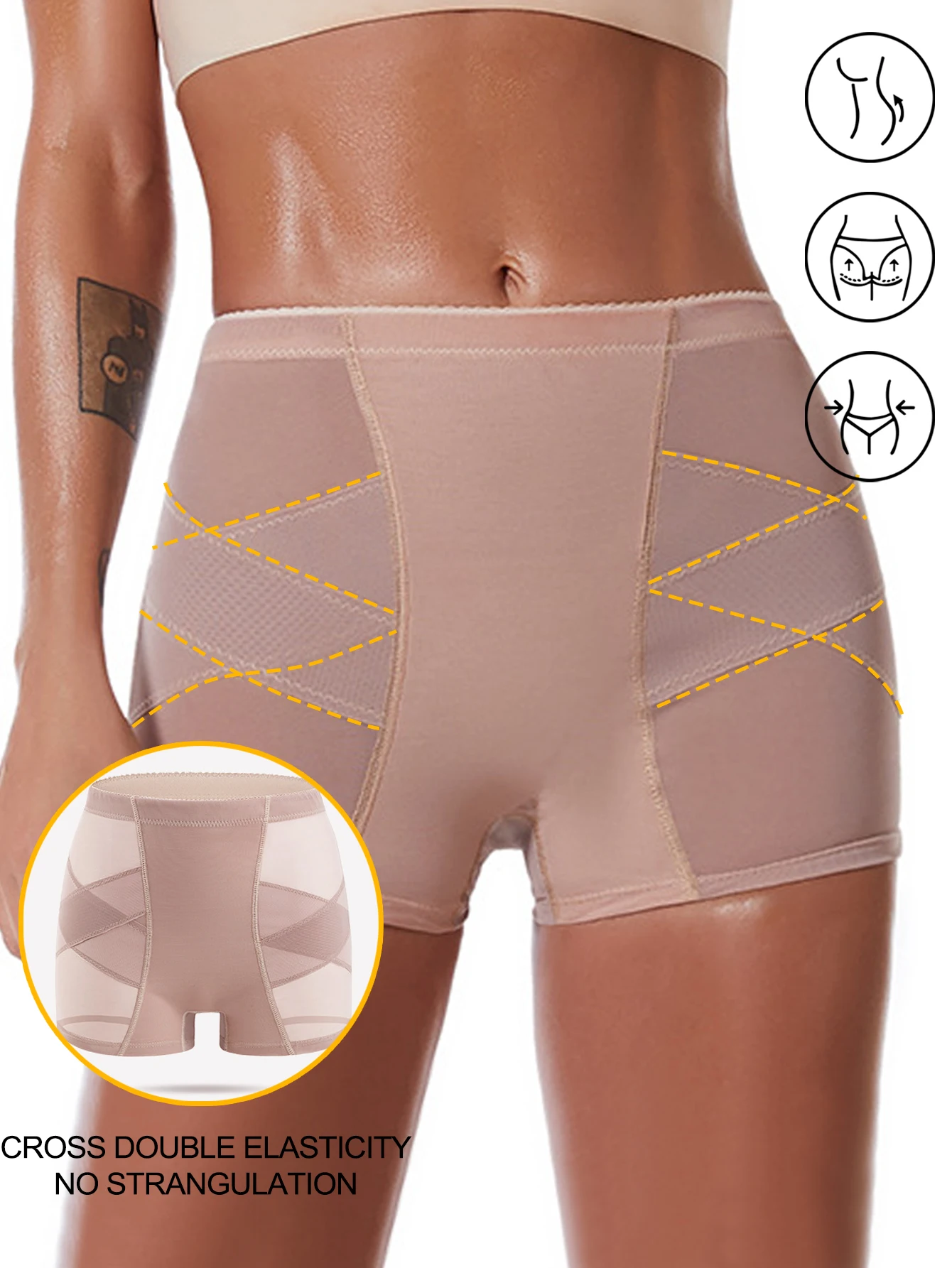 الإسفنج الوسادة سراويل بعقب رافع الملابس الداخلية وهمية الحمار بعقب المشكل سراويل الأرداف محسن منتصف الخصر المرأة مثير فقاعة بعقب