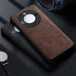 Premium Luxury leather Phone Case for Honor X9c Smart Retro Business Style Solid color cover funda capa