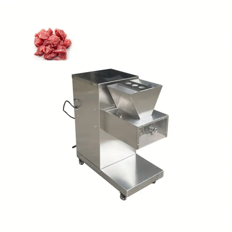 

Commercial Fresh Meat Cutting Machine for Slicing ,Stripping and Dicing Stainless Steel Design