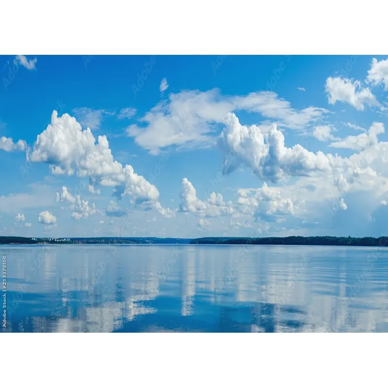 Puntelli di fotografia di paesaggio naturale erba verde e cielo blu con nuvole bianche sfondo fotografico puntelli da Studio 211223 KKLL-04