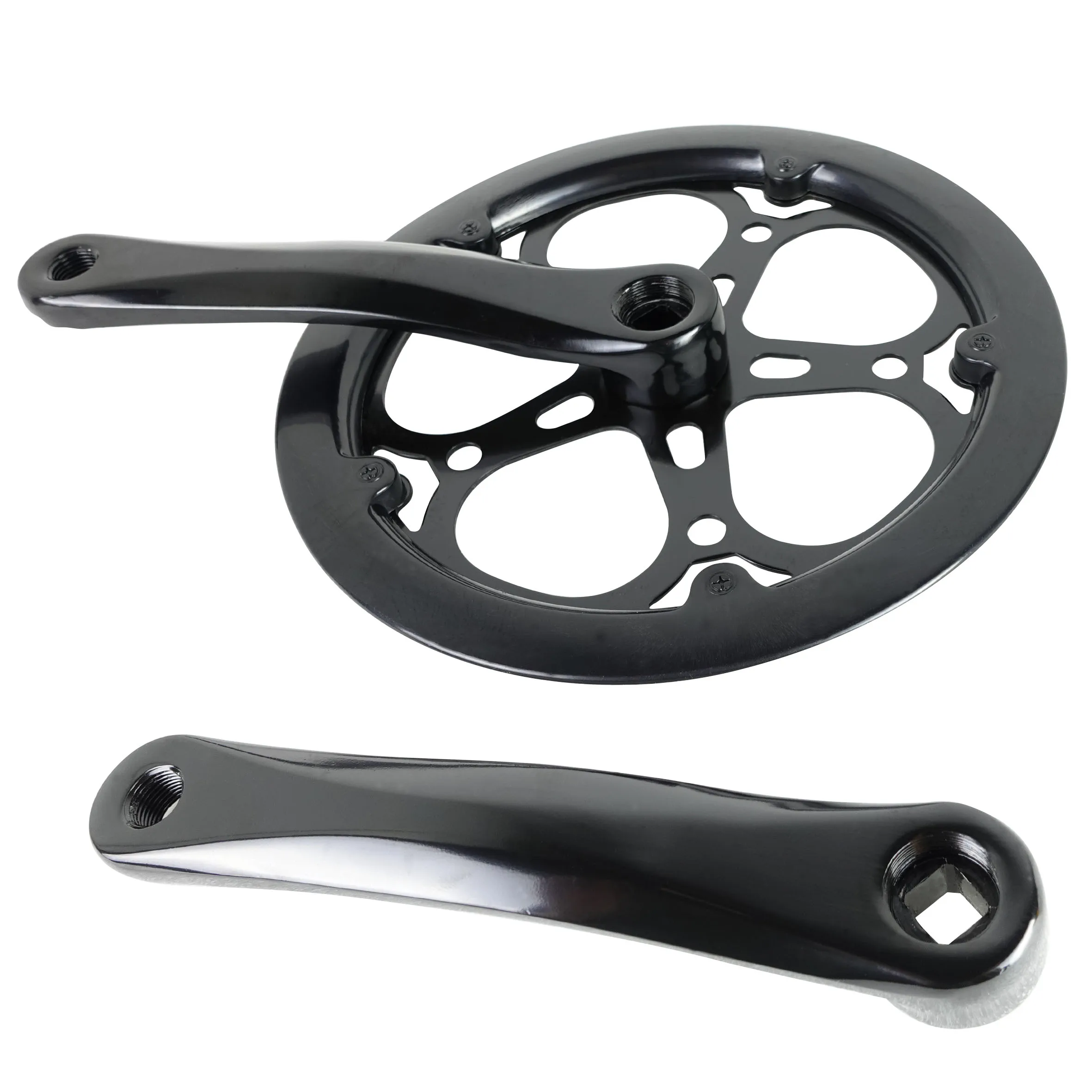 Bicycle crankset 52t With Plastic Protection / Alloy Cranks 170mm / Steel Chainwheel