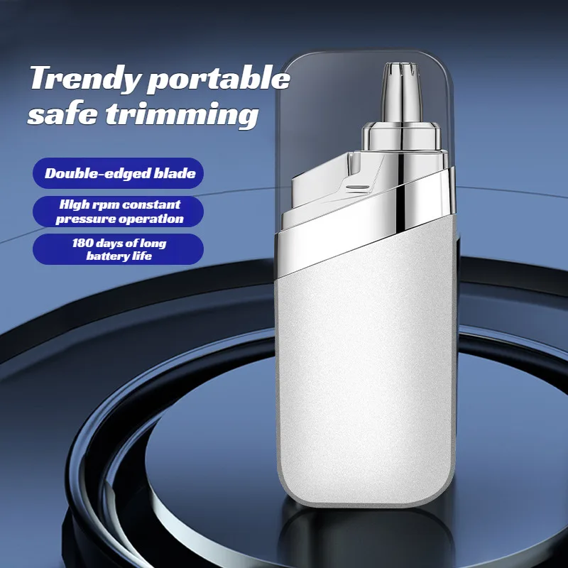 Nose Hair Trimmer for Men Shaving Double Edge Nostril Cutter Smart Electric Nose Hair Cutter