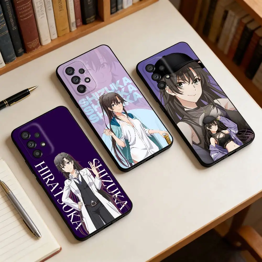 

H-Hiratsuka S-Shizuka For Samsung Galaxy A13,A21s,A22,A31,A32,A52,A53,A71,A80,A91 Soft Black Cover