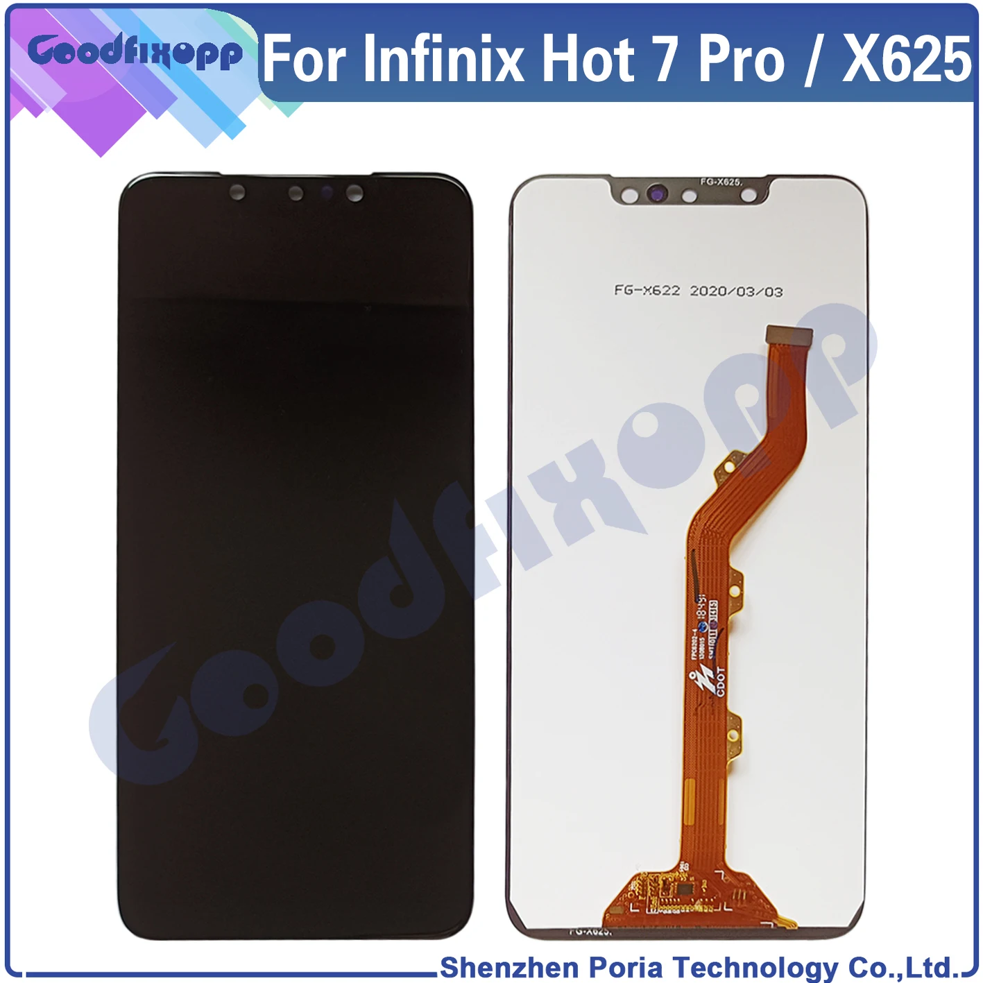 

For Infinix Hot 7 Pro X625 X625B X625D Hot7Pro LCD Display Touch Screen Digitizer Assembly Repair Parts Replacement