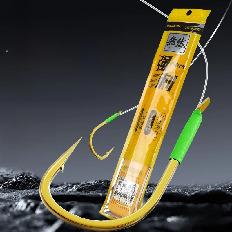 anzol-duplo-forte-dragon-hand-sem-no-com-luva-dourada-para-pesca-noturna-em-mar-izu-ise-ni-conjunto-completo-pronto-para-uso