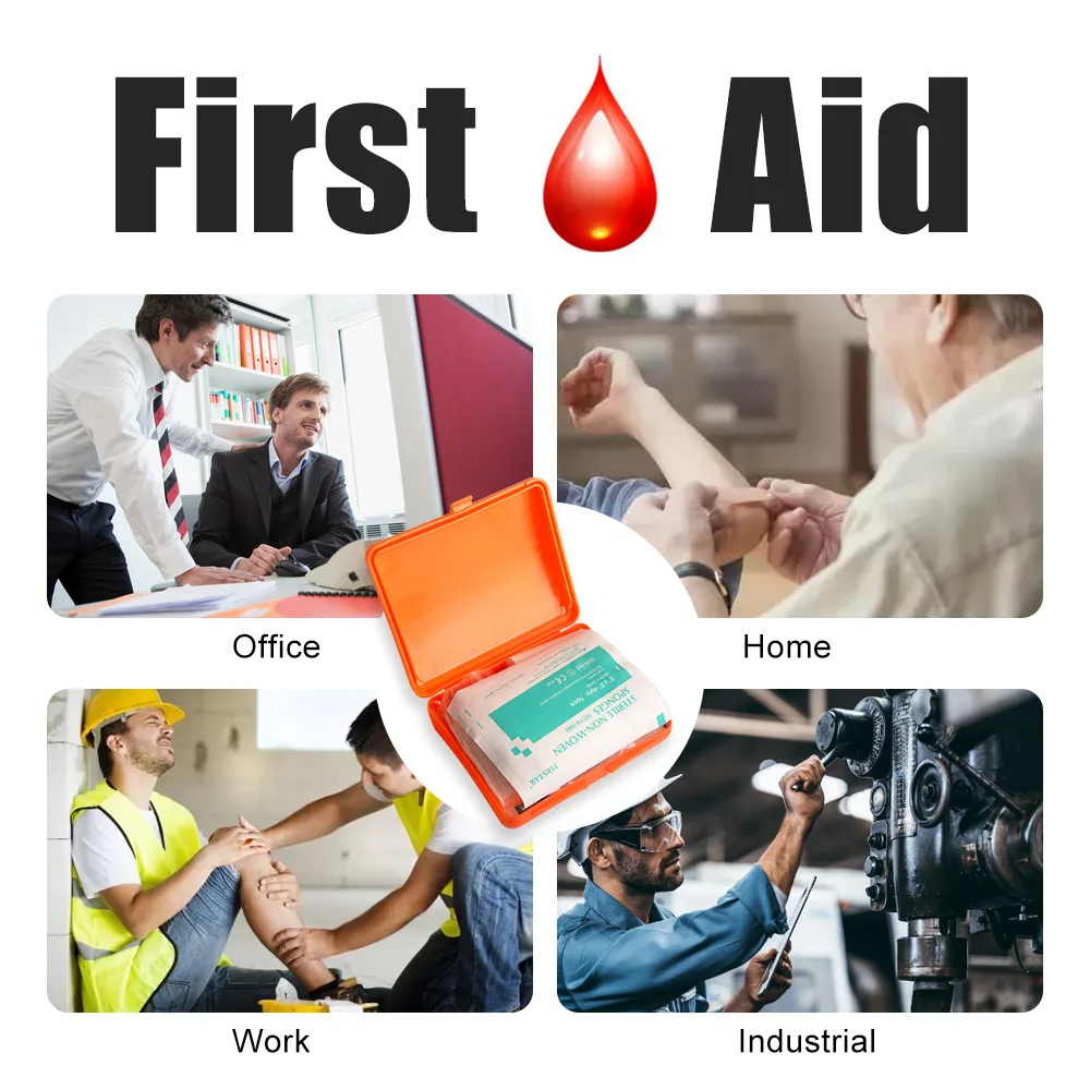 16-Piece Compact First Aid Kit - Portable & Waterproof Emergency Supplies for Home, Office, Hiking, Camping & Travel | HSA/FSA