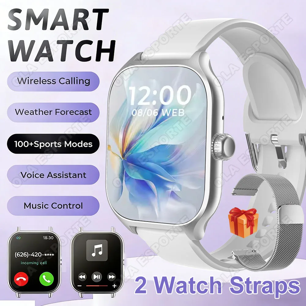 New Smartwatch BT Call Health&Sleep Monitoring 1.83''HD Screen Kids Smart Watch Waterproof Fashoin Sports Bracelet For Women Men