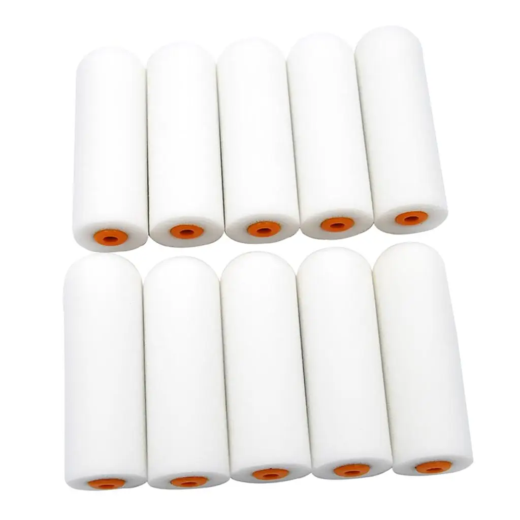 Wall Painter Foam Sponge Roller Set White Paint Sleeves Mini Painting Tools for Home Decorating and Precision Varnishing