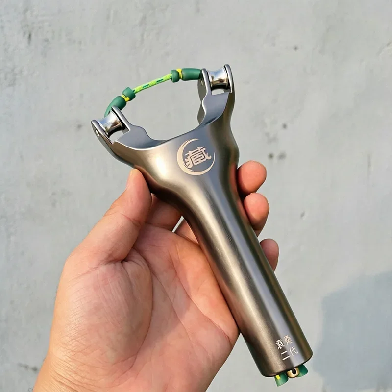 

Full Aluminum Alloy 6-Axis Linkage Pulley Slingshot Professional Fishing Slingshotfishing Hunting Tool for Anglers