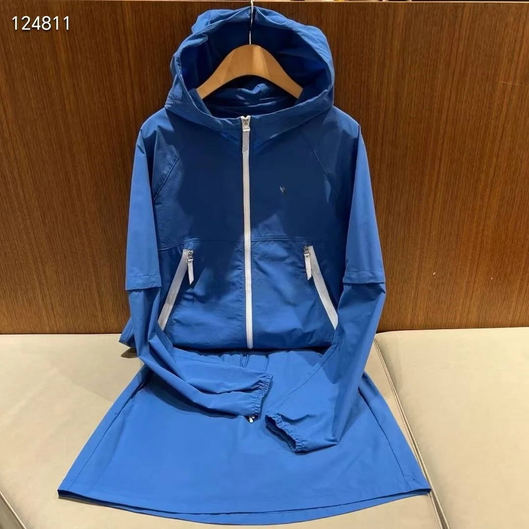 2026 Korean Style Women’s Golf Hooded Jacket Fashion Casual Sportswear Versatile Lightweight Outdoor Athletic Top
