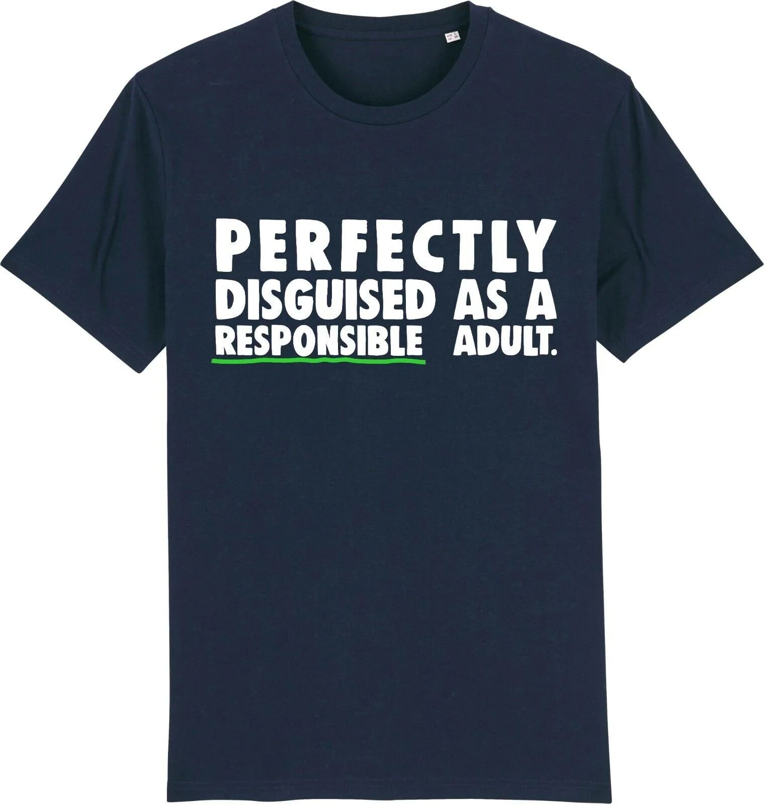Men's Summer Fashion Casual Short-sleeved Shirt  Responsible Adult T-shirt Funny Rude Sarcastic Joke Novelty