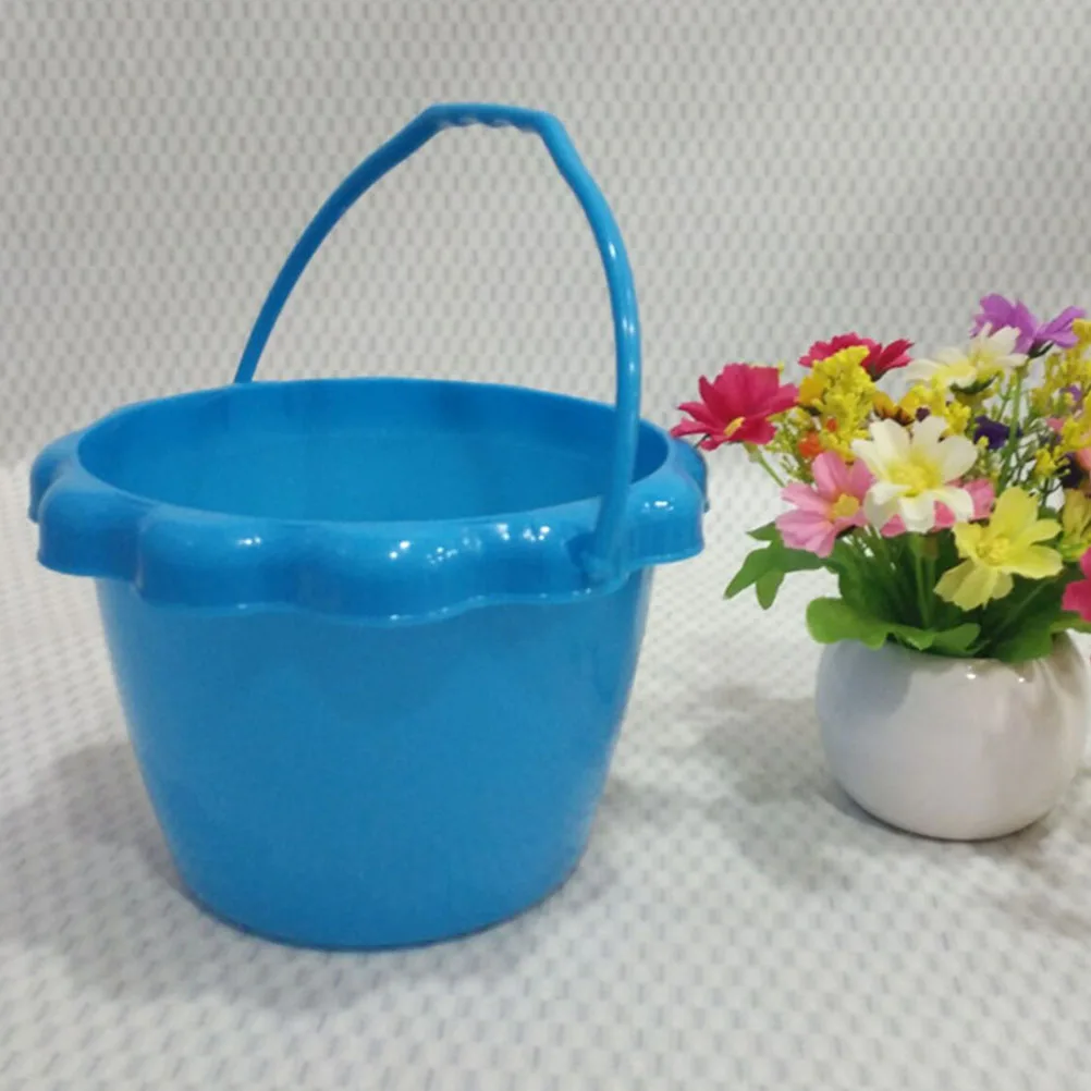 4 個のプラスチックバケツ屋外おもちゃ水子供夏 Pp 遊具子供バケツ