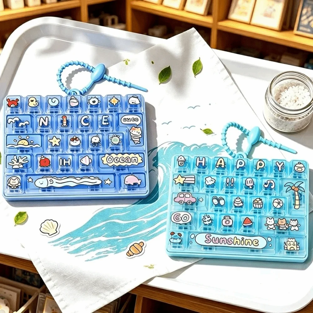 26-Tasten-Entspannungstastatur, tragbar, weiches, bequemes Material, Mini-Tastatur-Anhänger, sanftes Druckgefühl, sichere Berührung, polierte Kanten – Detail 7