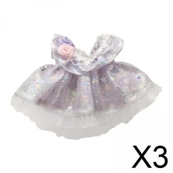 

Аксессуары для кукольного платья, плюшевый комплект одежды без рукавов для кукол 6,69 дюйма, модный костюм с подвеской