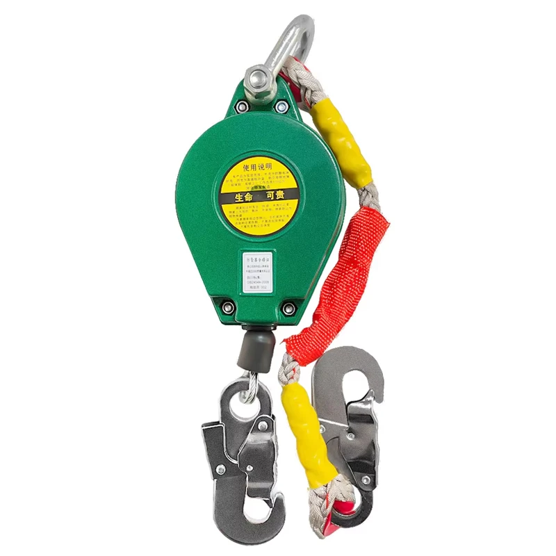 Heavy Duty Self-Locking Fall Arrester 3m/10m Speed Difference Cargo Elevator Crane Airborne Fall Protection Device for Safety