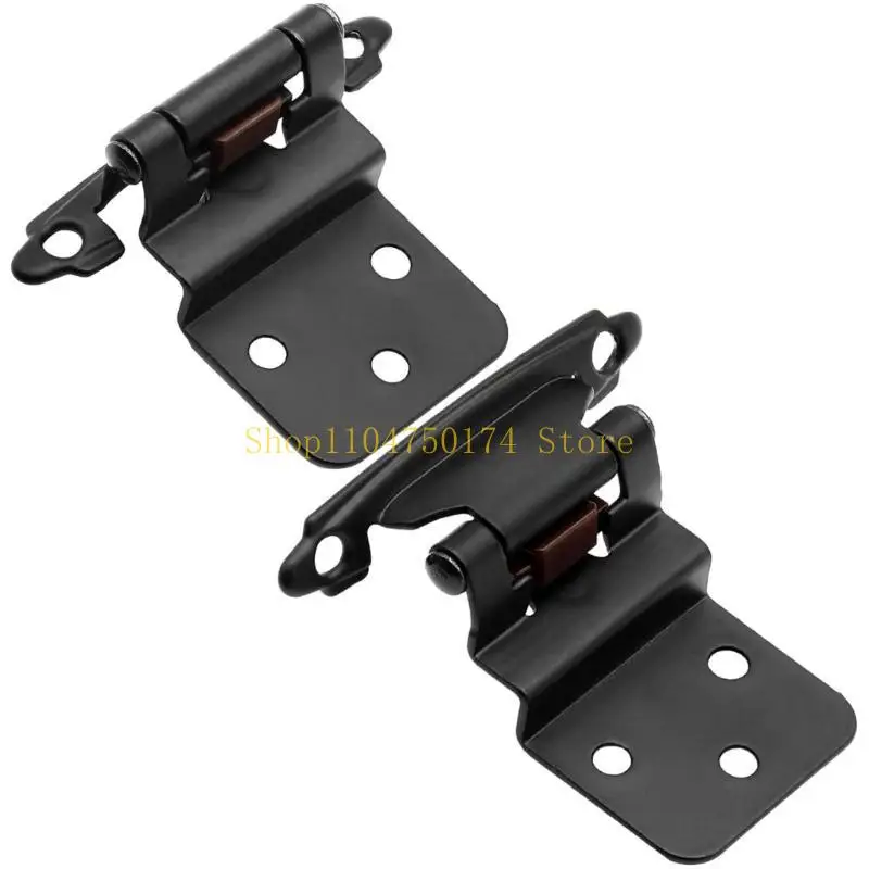 10pcs Overlay Cabinet Hinges Cupboard Door Hinge Closing Simple Installs Top Sale