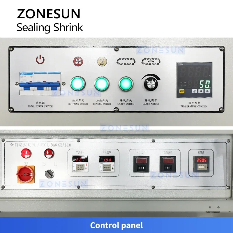 ZONESUN ZS-SPL6 Automatic Heat Shrink Tunnel Shrinking Wrapping Machine