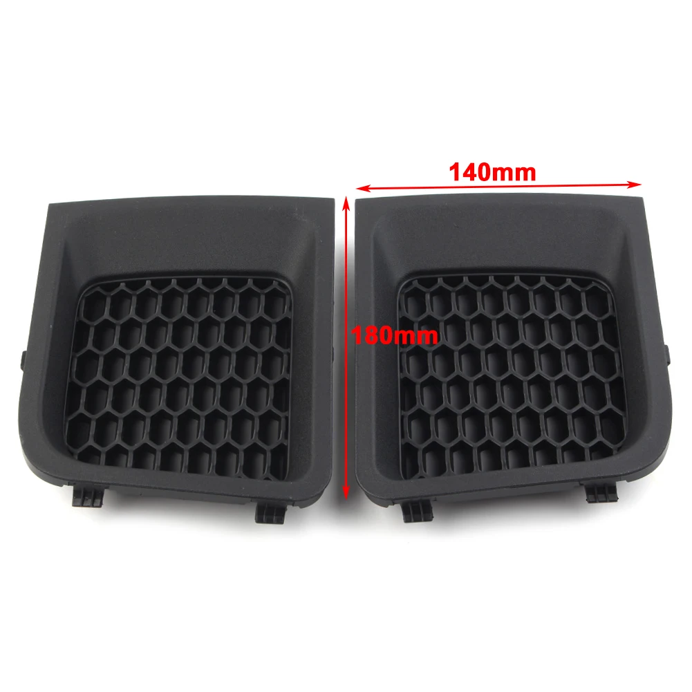 1 Pair Car Front Lower Bumper Grille Baffle Black ABS Grill Bezel Replacement 5XB63LXHAA For Jeep Renegade 2015 2016 2017