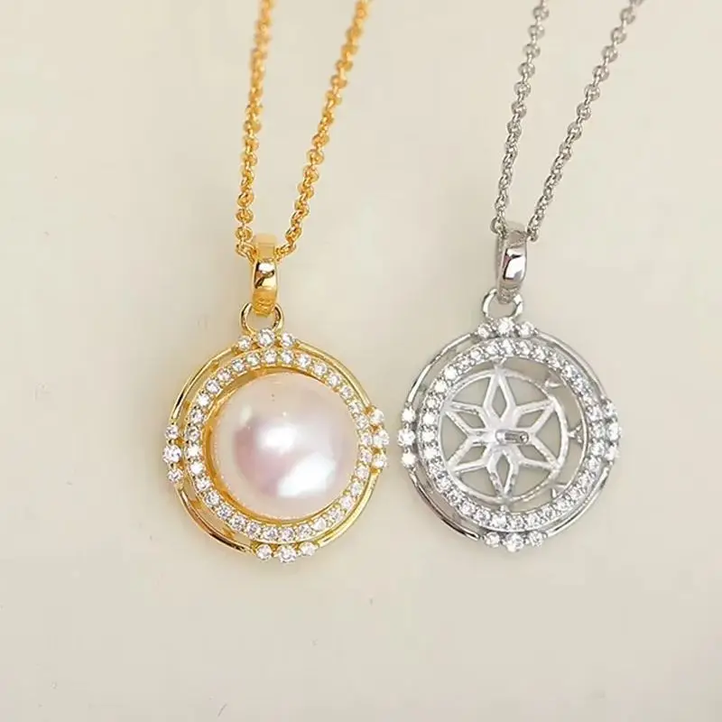 

Подвеска из стерлингового серебра 925 пробы с жемчугом, DIY пустая ободок, чашка, ювелирные изделия для рукоделия, фурнитура для подвески с полыми зубцами