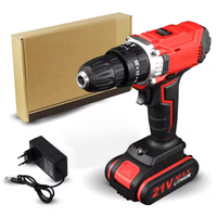 21V Electric Cordless Screwdriver 2 Functions Wireless Impact Drill Mini Lithium Battery Charging Hand DIY Electric Power Tools