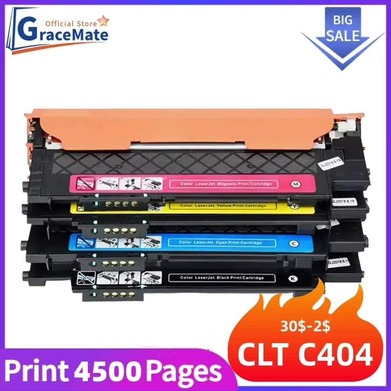 CLT-K404S CLT C404S M404S Y404S Toner Cartridge Full for Samsung Xpress C430 C430W C432 C433 C480 C480W C480FW C480FN C482 C483